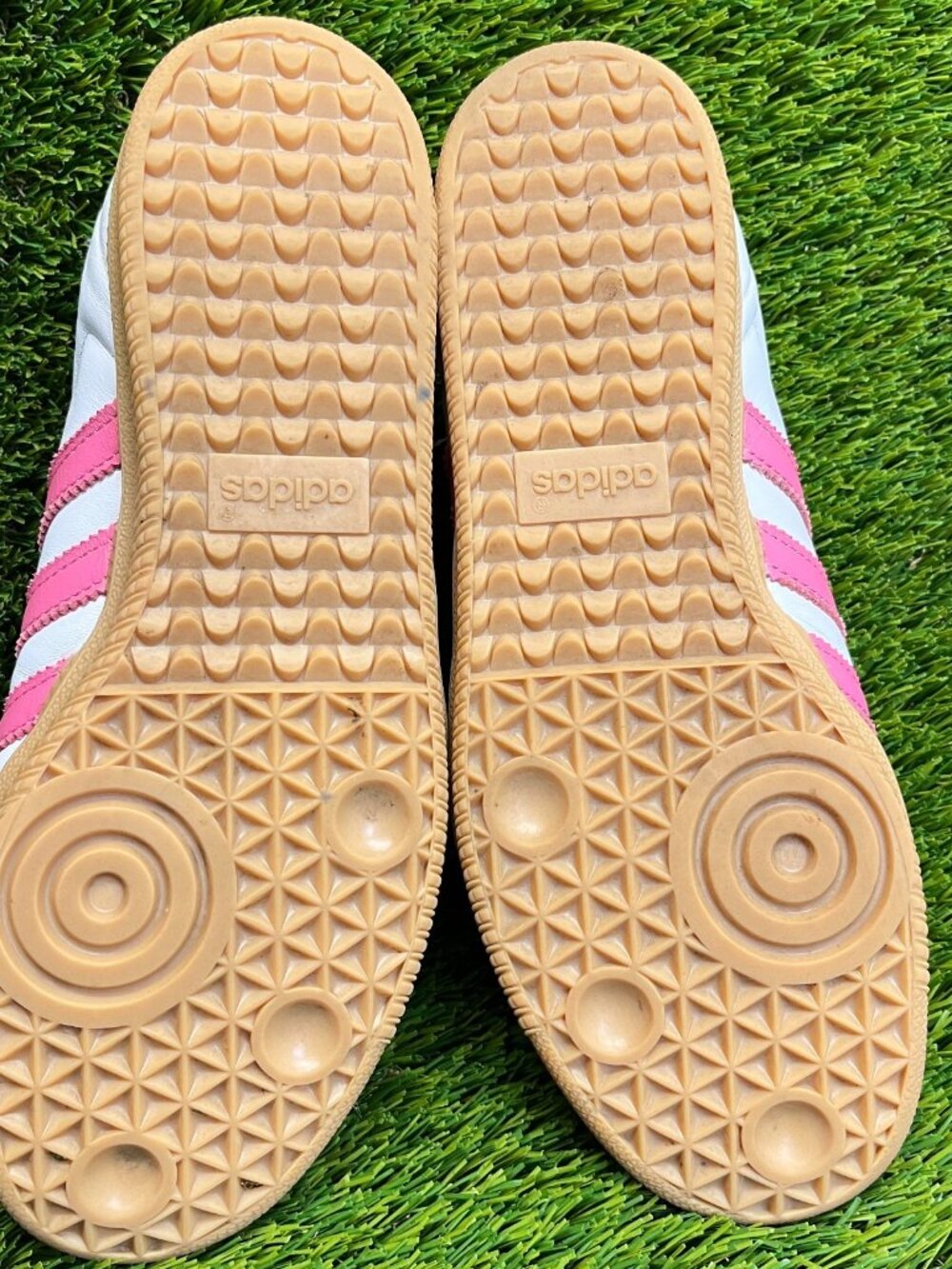 Adidas Samba OG Womens Size 9 White Pink Athletic Leather Walking Shoes Sneakers - Picture 7 of 10